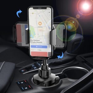 High-quality car cup holder bracket, extendable car phone navigation bracket with one-key operation, beverage bucket extendable rod, navigation bracket